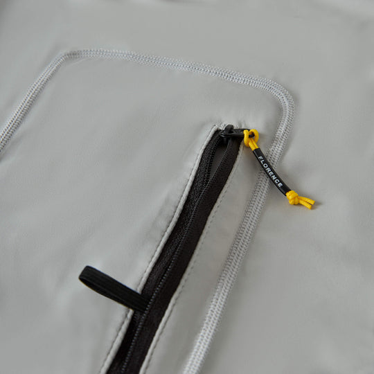 Color:Silver Black-Florence Sleeveless Utility Pocket Rashguard