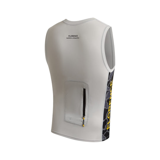 Color:Bark-Florence Sleeveless Utility Pocket Rashguard -alt