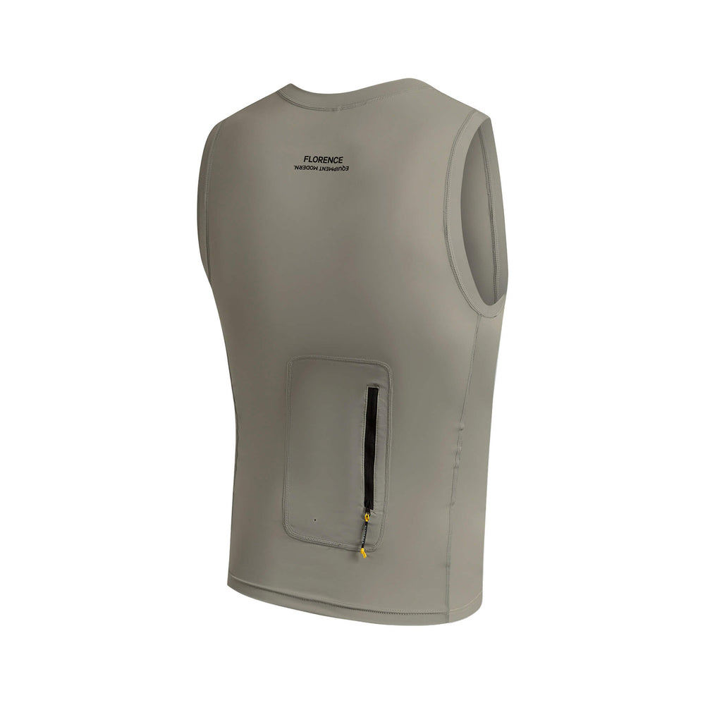 Color:Moss Grey-Florence Sleeveless Utility Pocket Rashguard -alt