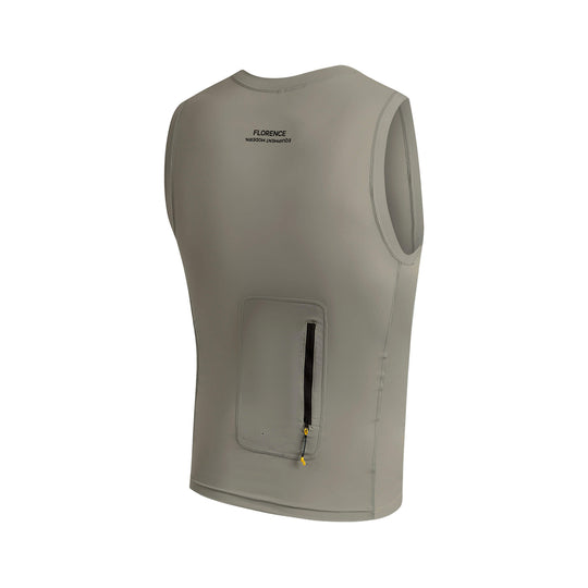 Color:Moss Grey-Florence Sleeveless Utility Pocket Rashguard -alt