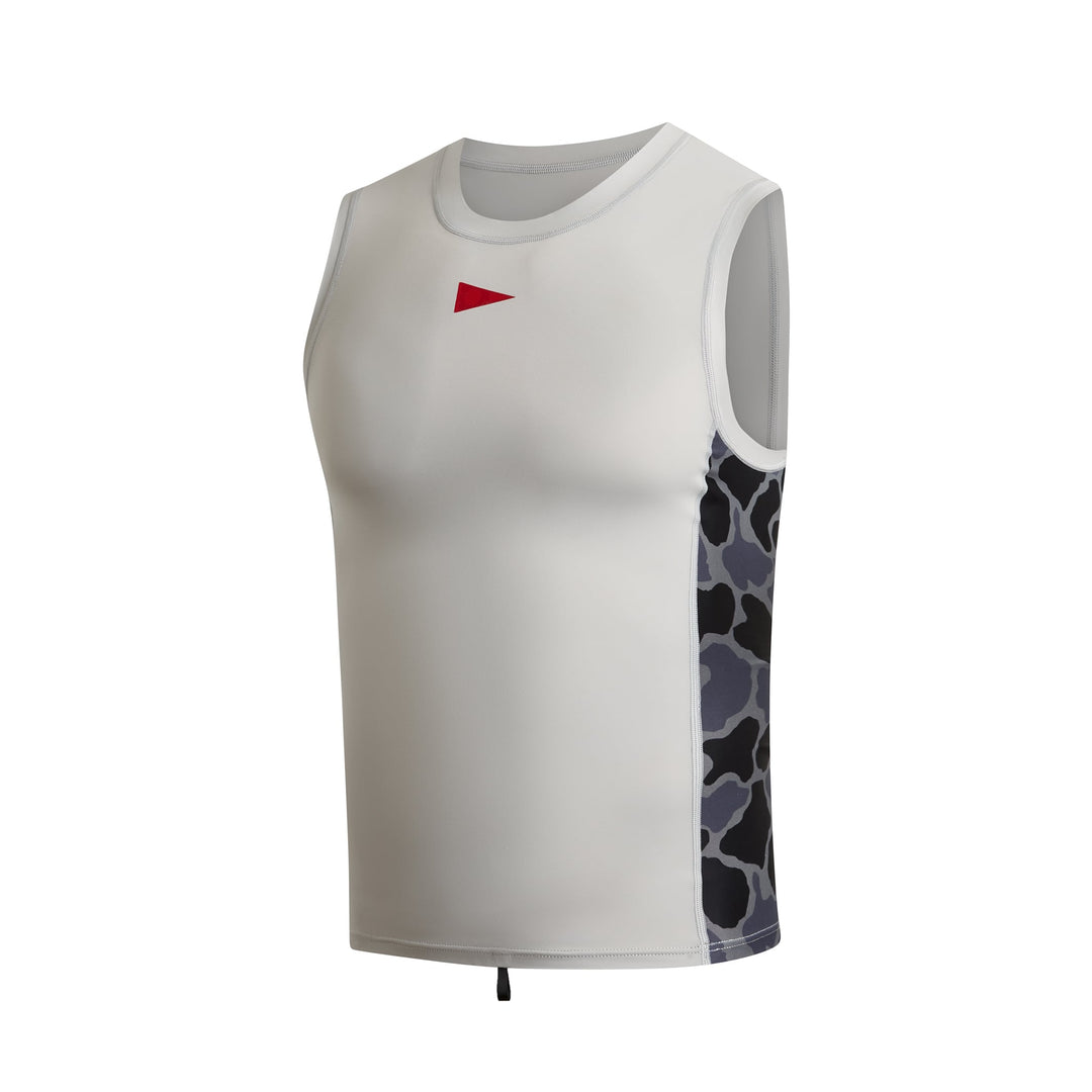 Color:Silver-Florence Sleeveless Utility Pocket Rashguard