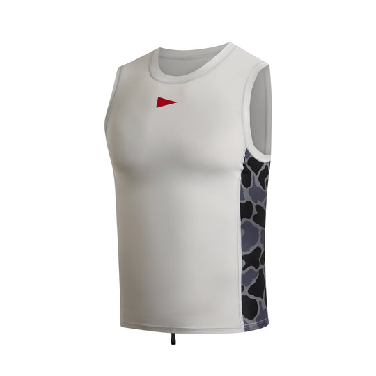 Color:Silver-Florence Sleeveless Utility Pocket Rashguard