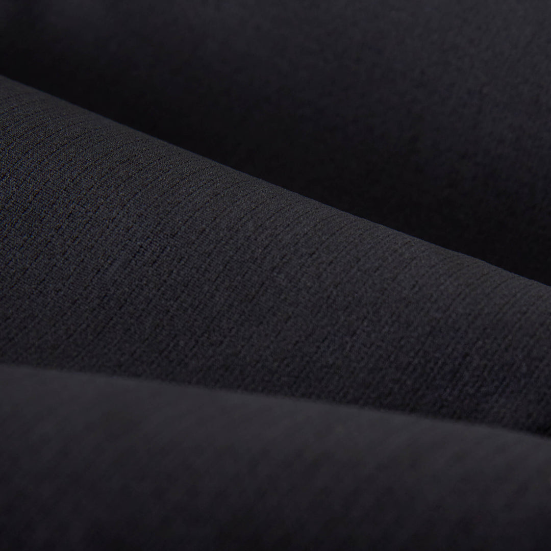 Color:Black-Florence Airtex Collared Long Sleeve Shirt