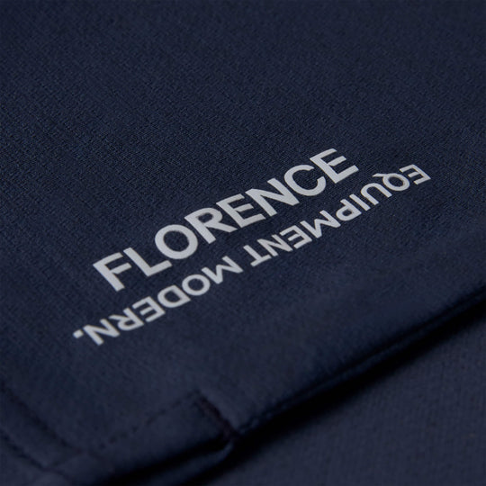 Color:Navy-Florence Airtex Collared Long Sleeve Shirt