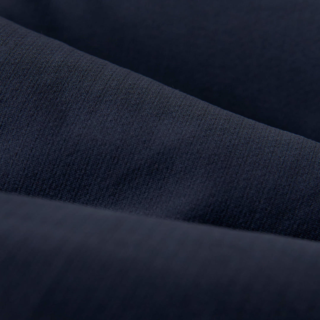 Color:Navy-Florence Airtex Collared Long Sleeve Shirt