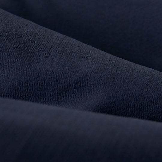 Color:Navy-Florence Airtex Collared Long Sleeve Shirt