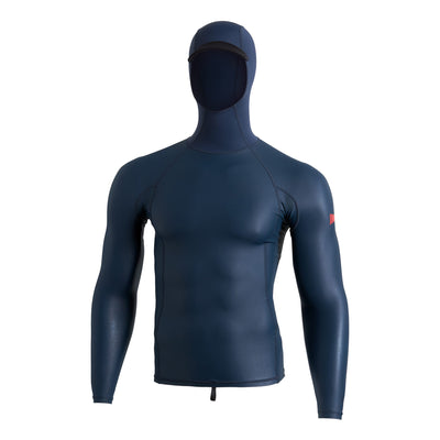Color:Navy-Windshield Long Sleeve Hooded Rashguard 2.0
