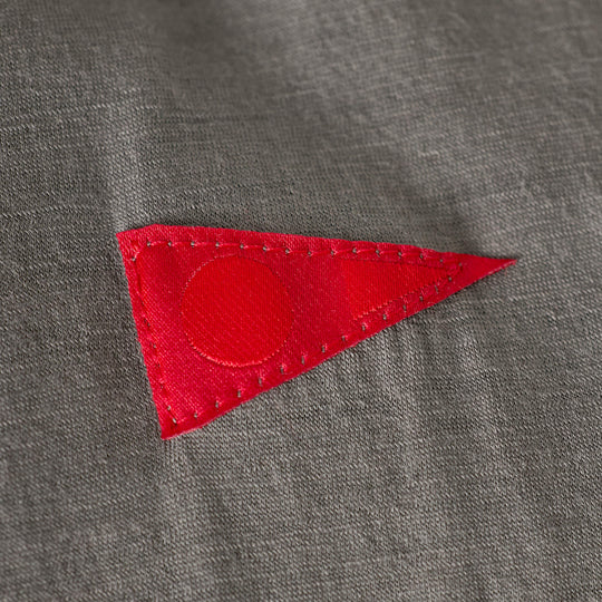 Color:Cement-Florence Merino Wool Hooded Long Sleeve Shirt