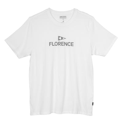 Color:White-Florence Logo Shirt