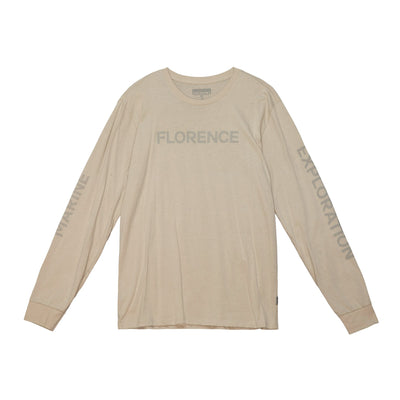 Color:Tan-Florence Echo Long Sleeve T-Shirt