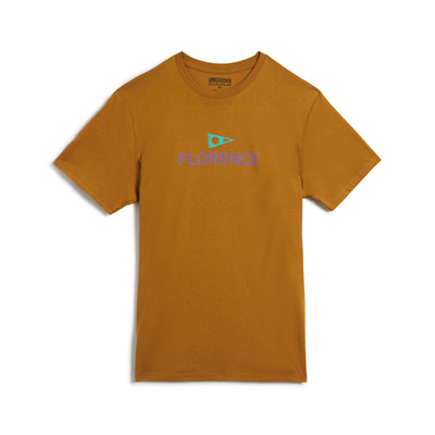 Color:Mustard-Florence Logo Shirt