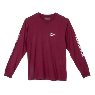 Color:Maroon-Florence Formula Long Sleeve Shirt