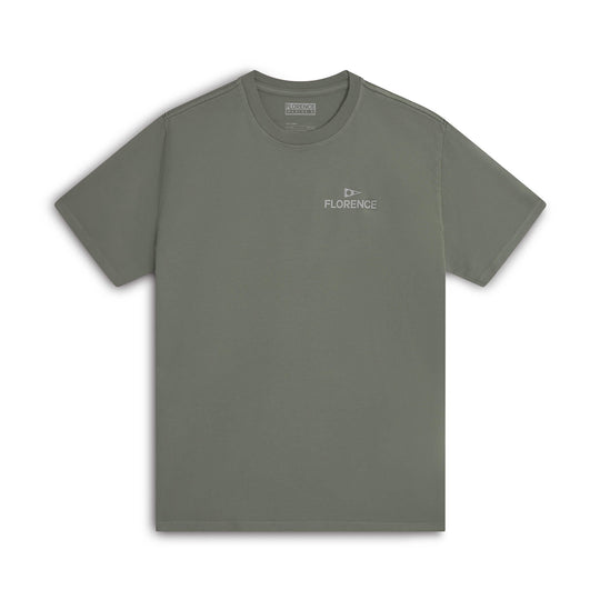 Color:Moss Grey-Florence Crew T-Shirt 