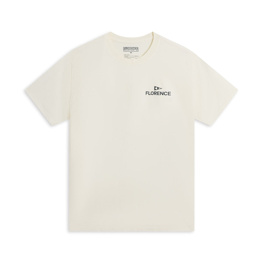 Color:Off White-Florence Crew T-Shirt