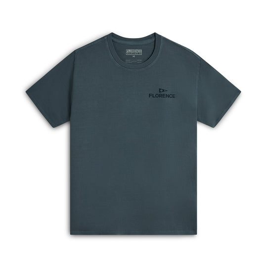 Color:Sea Blue-Florence Crew T-Shirt 