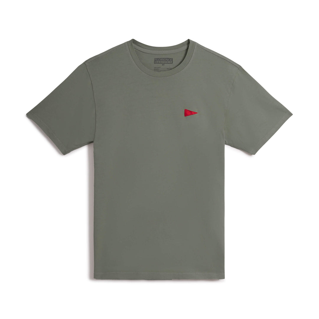 Color:Moss Grey-Florence Burgee T-Shirt