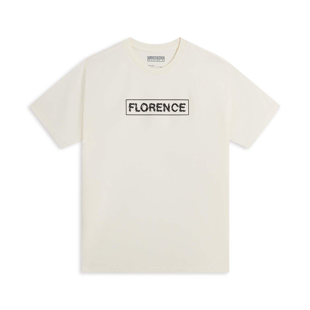 Color:Off White-Distortion T-Shirt