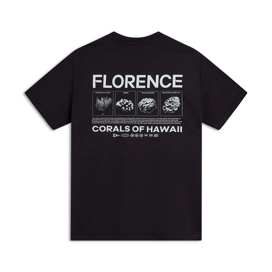 Color:Black-Florence Coral Pocket T-Shirt