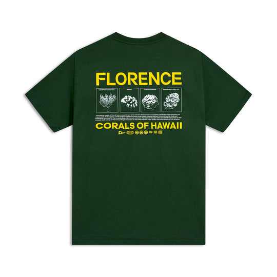 Color:Paka Green-Florence Coral Pocket T-Shirt