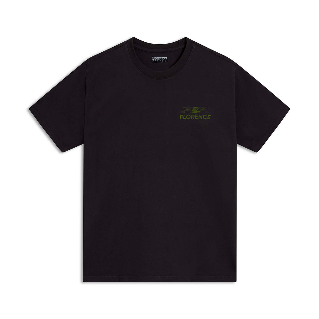 Color:Black-Florence Flock T-Shirt