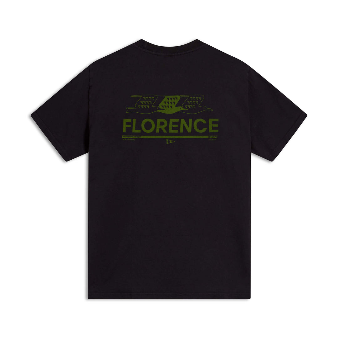 Color:Black-Florence Flock T-Shirt -alt