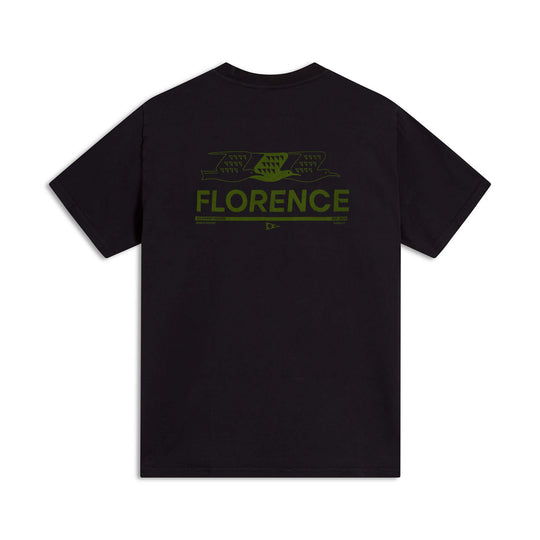 Color:Black-Florence Flock T-Shirt -alt