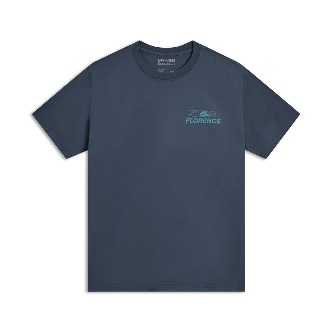 Color:Storm-Florence Flock T-Shirt
