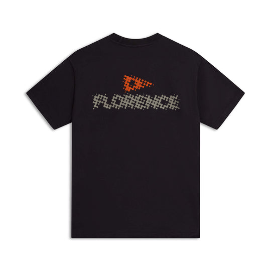 Color:Black-Florence Logo Halftone T-Shirt -alt