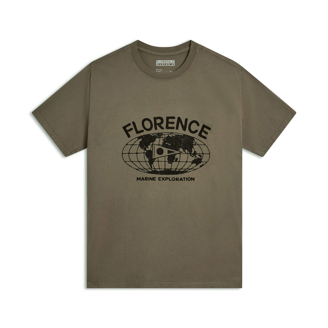 Color:Moss Grey-Florence Voyage T-Shirt