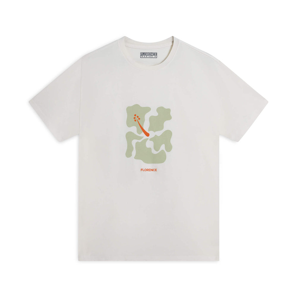 Color:Off White-Florence Deconstructed T-Shirt