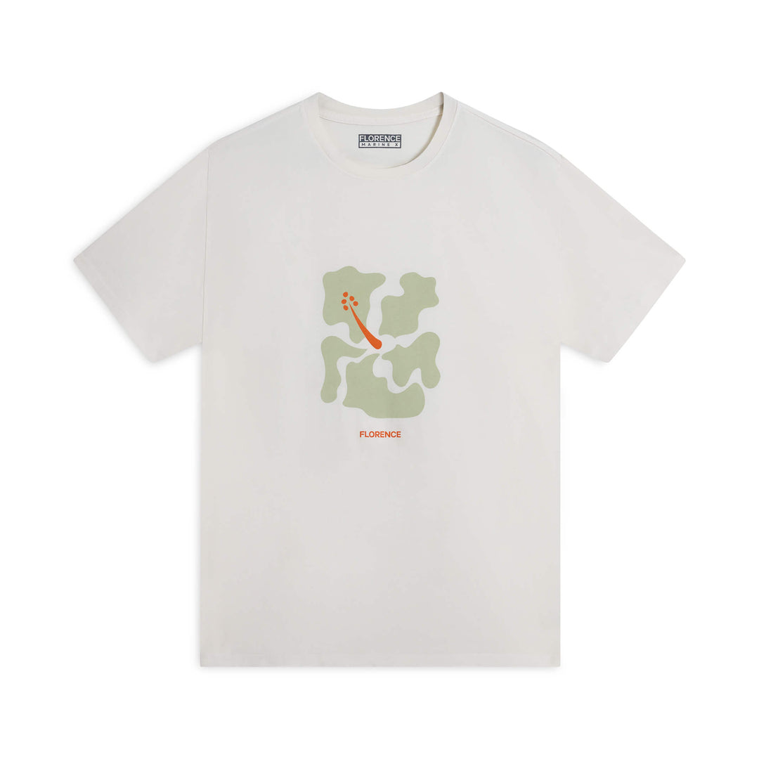 Color:Off White-Florence Deconstructed T-Shirt