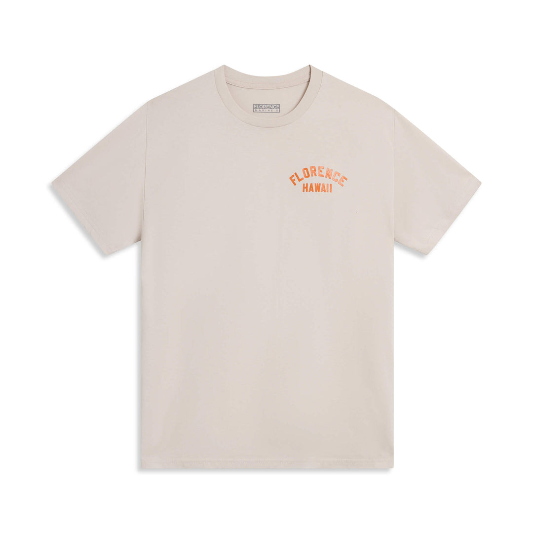 Color:Bone-Florence Hawaii T-Shirt
