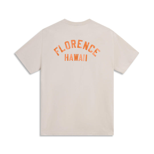 Color:Bone-Florence Hawaii T-Shirt -alt