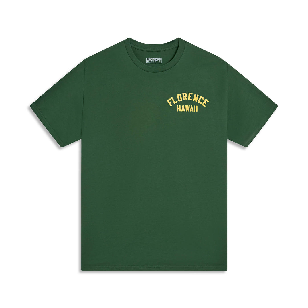 Color:Dark Emerald-Florence Hawaii T-Shirt