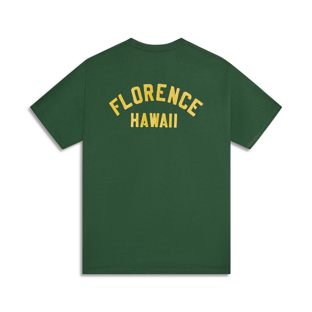 Color:Dark Emerald-Florence Hawaii T-Shirt -alt
