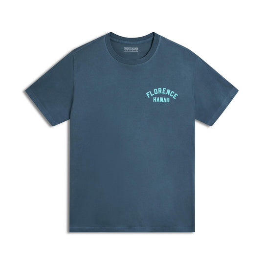Color:Sea Blue-Florence Hawaii T-Shirt