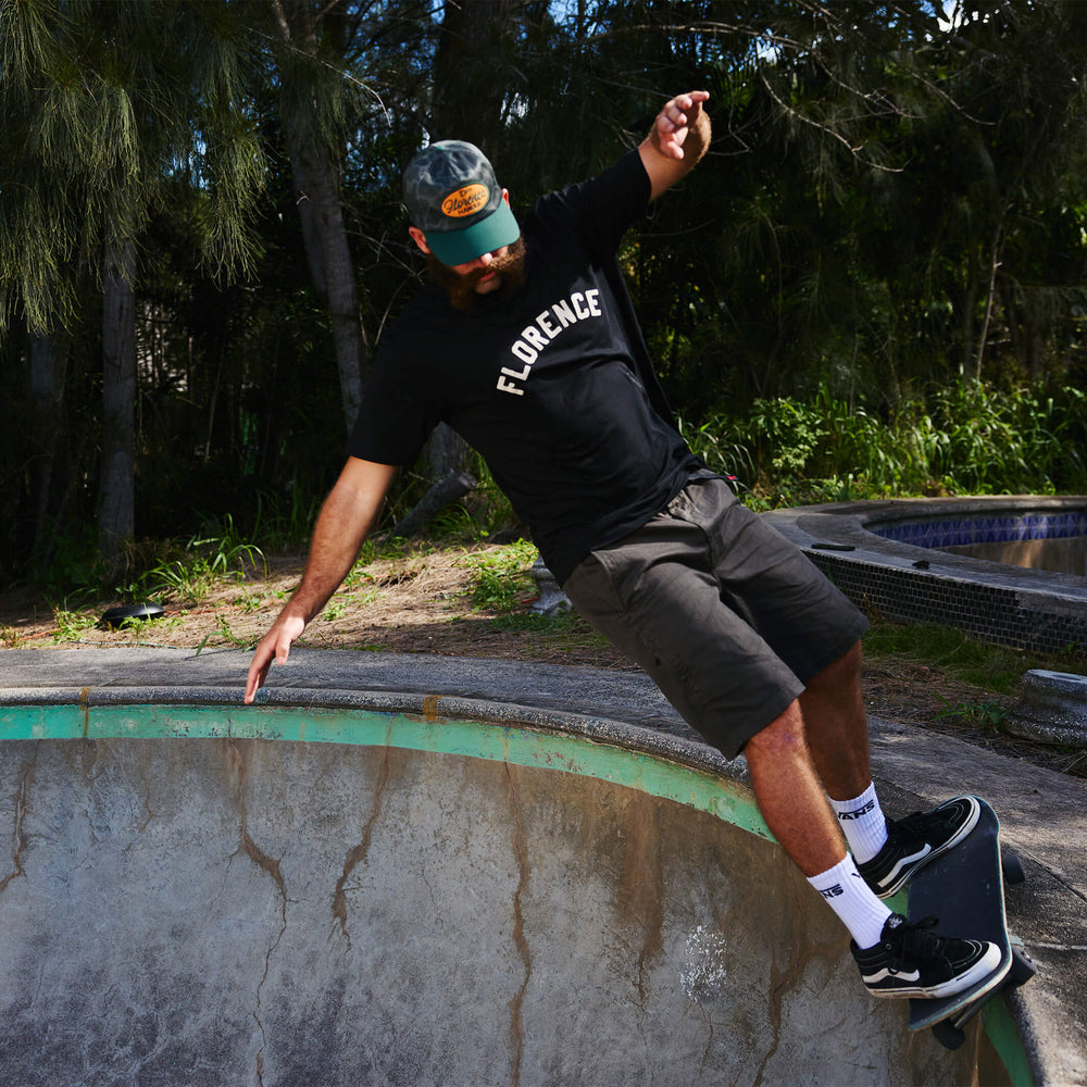 Color:Black-Florence Arc T-Shirt -alt