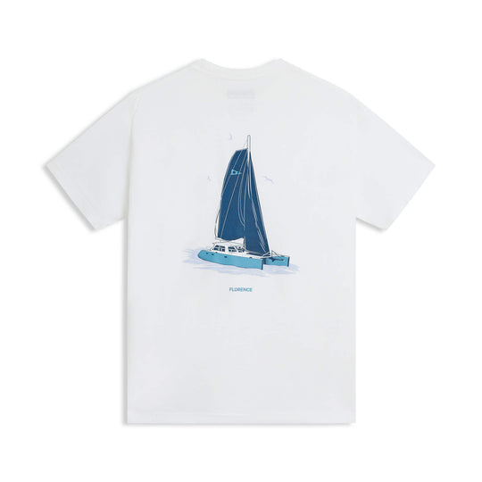 Color:White-Vela Pocket T-Shirt