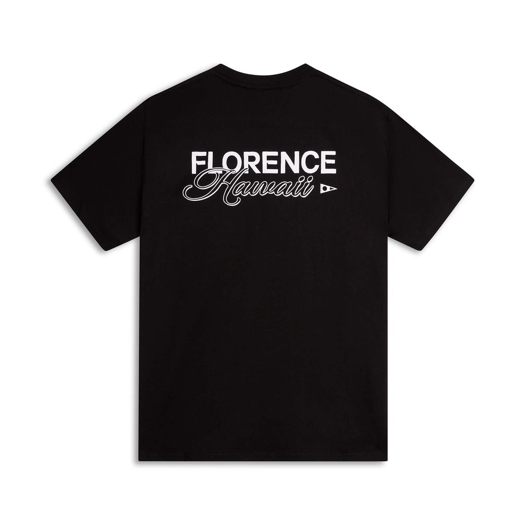 Color:Black-Florence Script T-Shirt