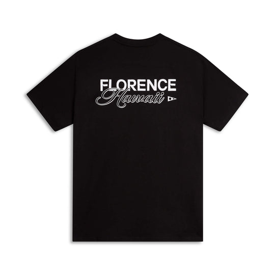 Color:Black-Florence Script T-Shirt