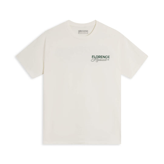 Color:Off White-Florence Script T-Shirt -alt