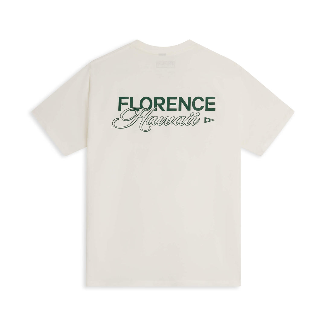 Color:Off White-Florence Script T-Shirt