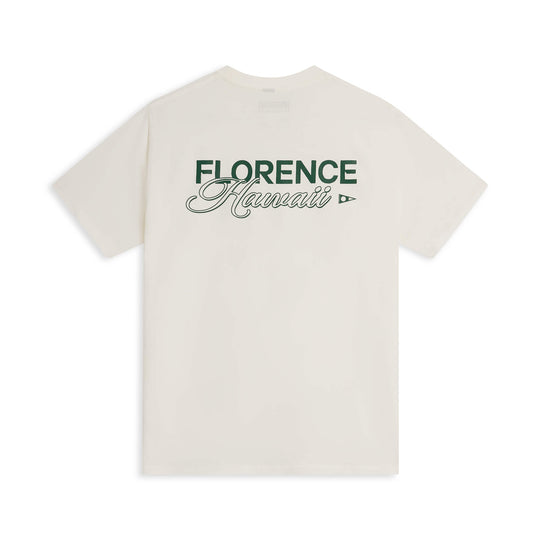 Color:Off White-Florence Script T-Shirt