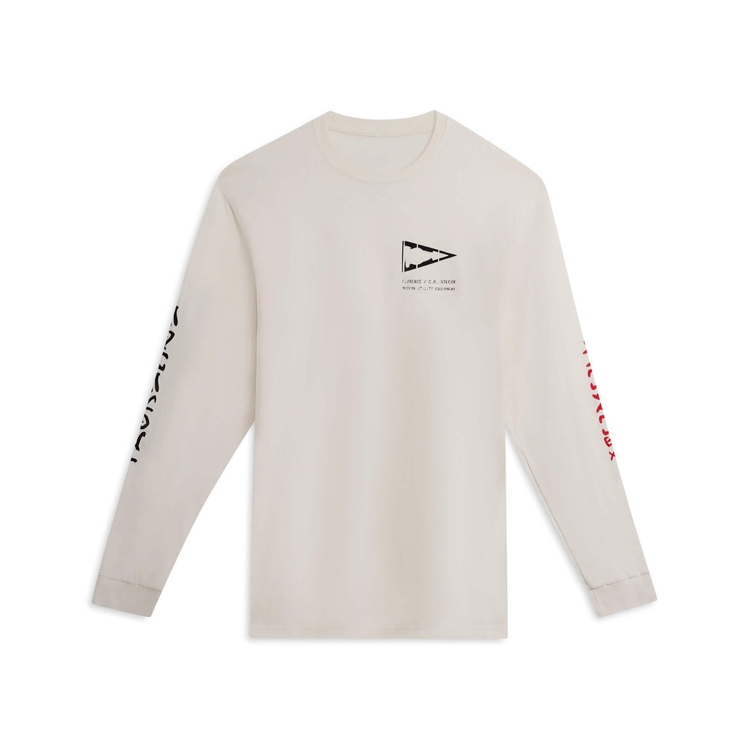 Color:Off White-Florence C.R. Stecyk Long Sleeve T-Shirt