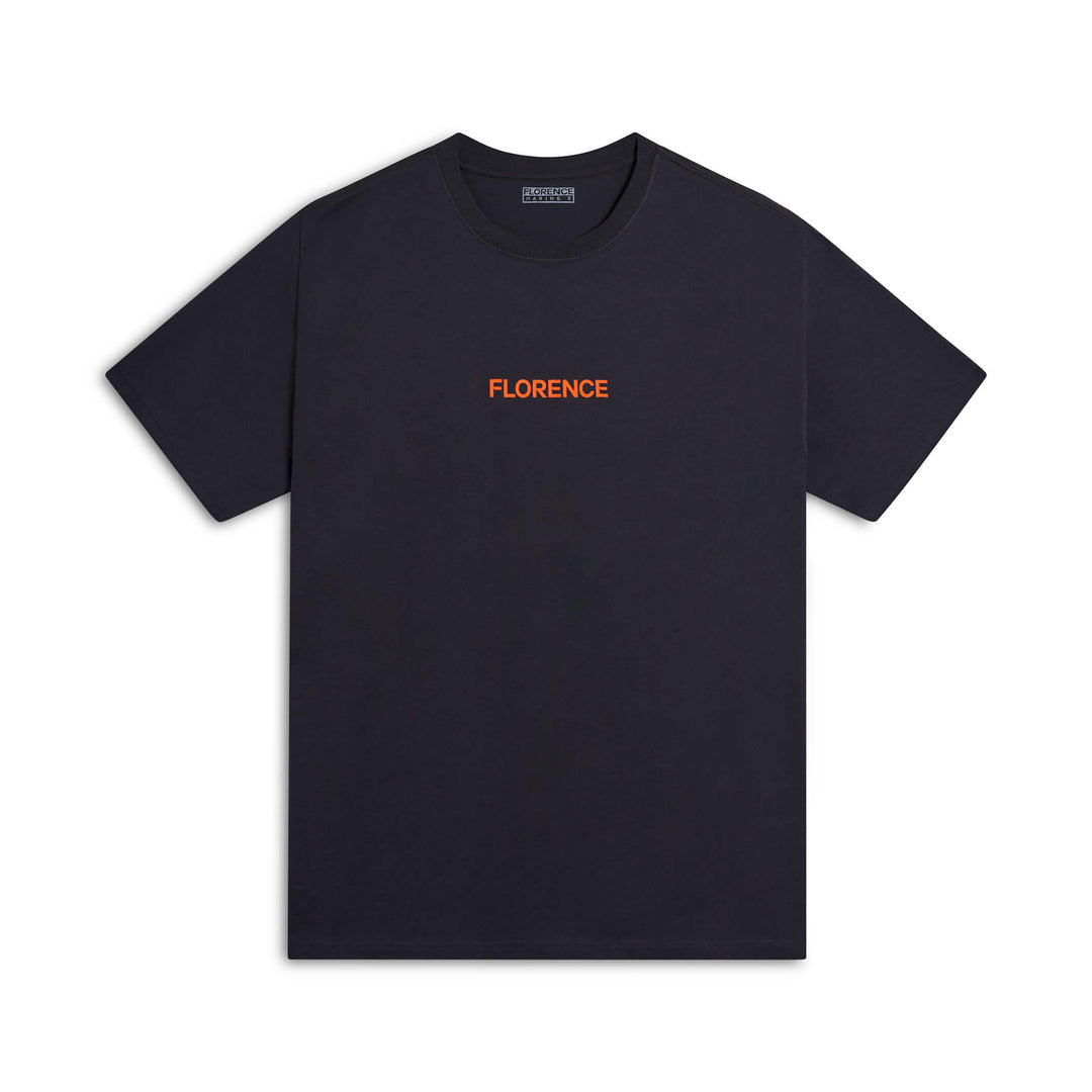 Color:Charcoal-Florence Island Chain T-Shirt -alt