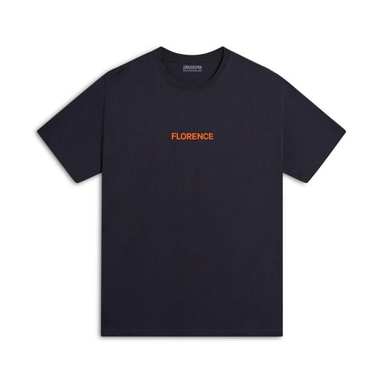 Color:Charcoal-Florence Island Chain T-Shirt -alt