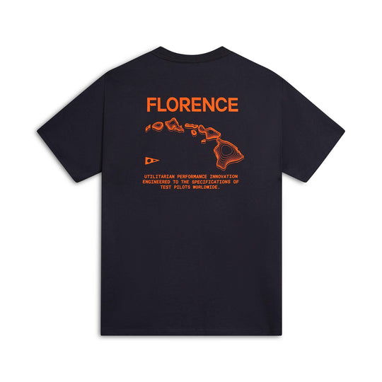 Color:Charcoal-Florence Island Chain T-Shirt