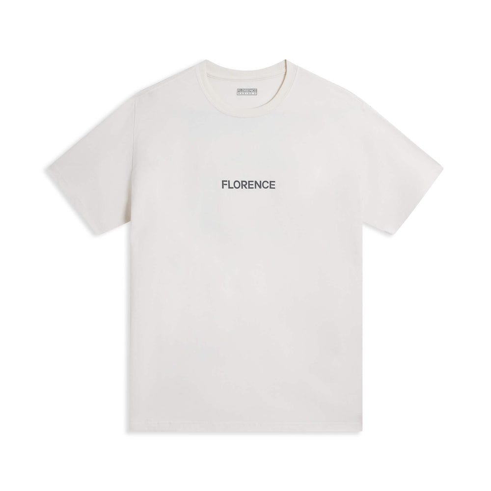 Color:Off White-Florence Island Chain T-Shirt -alt