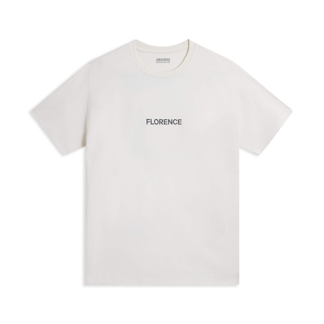 Color:Off White-Florence Island Chain T-Shirt -alt