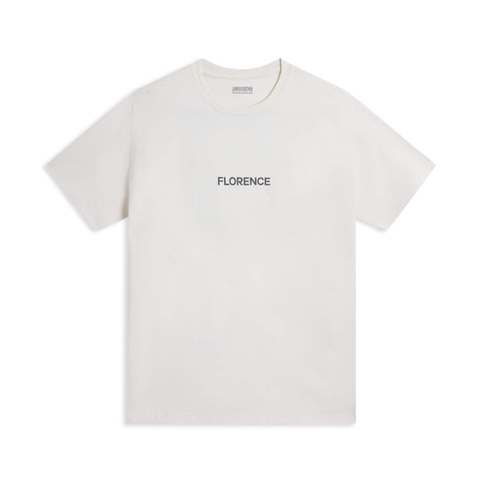 Color:Off White-Florence Island Chain T-Shirt -alt